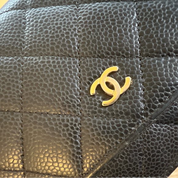 CHANEL Caviar Quilted Wallet On Chain WOC Black - Picture 7 of 8